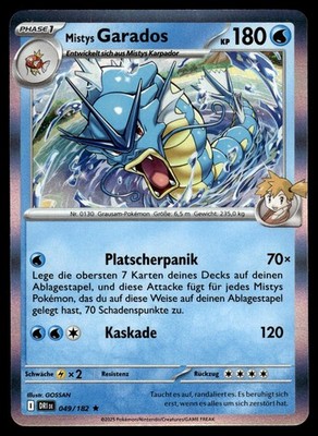 Mistys Garados 049/182 Rare Destined Rivals Pokemon Holo NM Deutsch