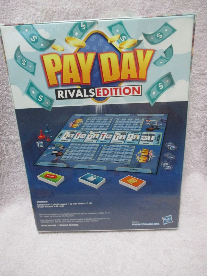 Hasbro Gaming PAY DAY! Rivals Edition 2 Players Ages 8+ NEW Sealed - Image 2 of 4