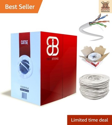 24AWG Solid UTP Ethernet Cable 1000ft RJ45 CCA - Durable & Versatile Connection