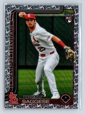 2025 Topps Thomas Saggese (RC) Topps Fanatics Foil Border Cardinals 