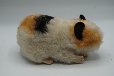Vintage Steiff Guinea Pig Mohair Plush Tricolor Swinny 1950s 9 Inch Eulan Tag
