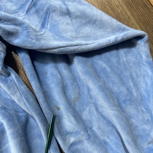 Vintage Men’s XL South Pole Blue Velour Track Suit Hip Hop Retro Streetwear - Picture 11 of 22
