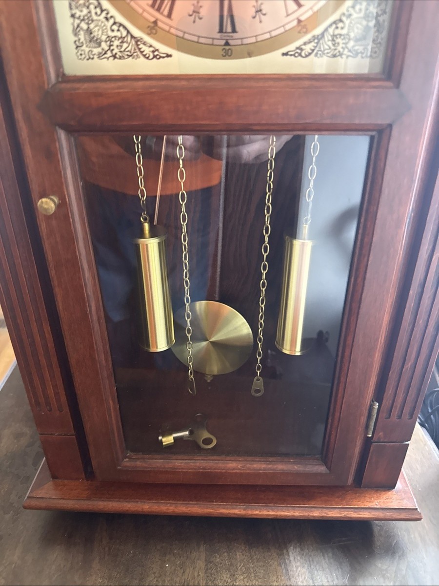 VTG Waltham Tempus Fugit 31 Day Wall Clock Pendulum Chime Key Wind