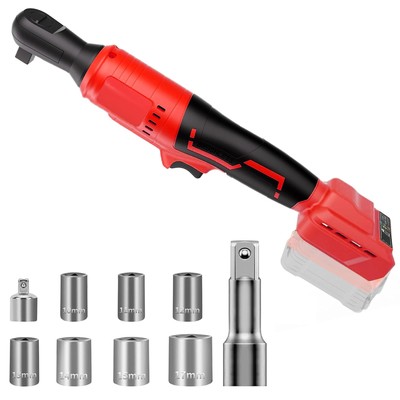 Cordless Ratchet Wrench 3/8'' Compatible for Mil-waukee 18V Battery,500RPM Bru...