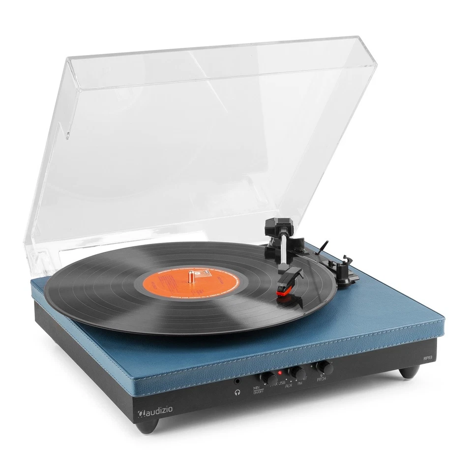 Fenton RP113 Modern Record Player with Speakers and Bluetooth - Stereo System