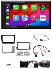 JVC Bluetooth USB Lenkrad 2DIN DAB Autoradio für Skoda Superb 2008-2015 schwarz
