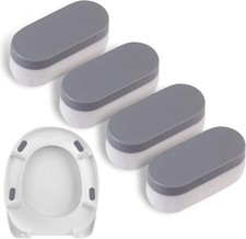 Universal Toilet Seat Bumpers Suitable for Bidet Kits 4 Pack Toilet Seat Spac...