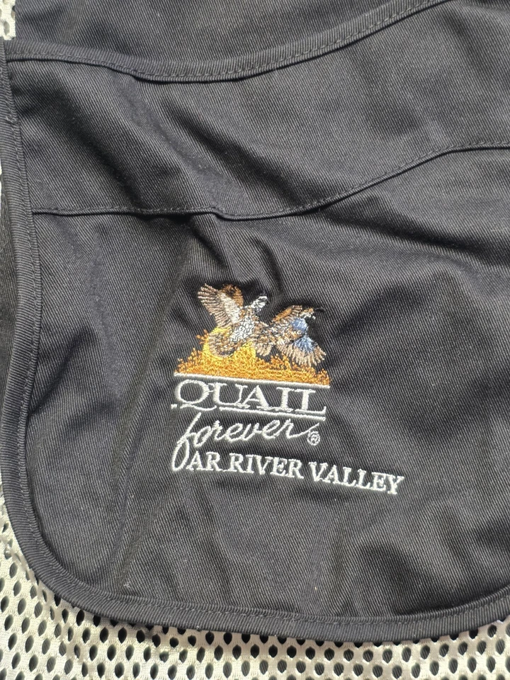 Wild Hare Shooting Vest L Black/Silver Mesh Shock Eater Recoil Pad Slots - Image 4 of 4