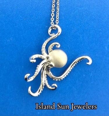 Alamea Oktopus Anhänger, Sterlingsilber