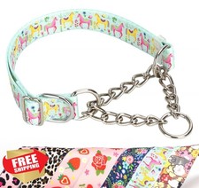 Heavy Duty Chain Dog Collar XL No-Pull Martingale