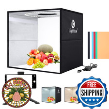 Lightdow 12x12x12 Photo Studio Light Box Photography with Desktop Tripod  120 L