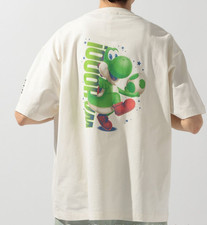 The Super Mario Galaxy Movie YOSHI T-shirt White Cotton Unisex Adult L Japan