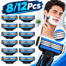 8/12x for Gillette MACH 3 Razor Blades Stainless Steel Blades Replacments UK