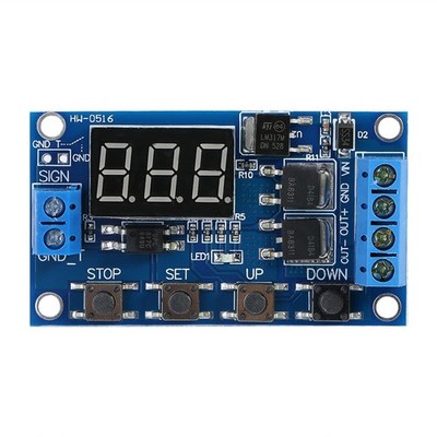 5-Pcs Timer Relay Module Fast High Frequency On/Off For DIY Projects DC 5V-36V