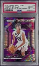 2024 Prizm Draft Picks Purple Pulsar /55 Tristan da Silva #20 PSA 10 GEM MT 8d2