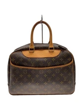 LOUIS VUITTON Handbag 2) Bowling Vanity (Deauville) _Monogram Canvas_BRW Used