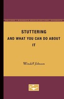 Stuttering And What You Can Do About It Wendell Johnson Taschenbuch Englisch