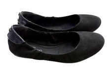 Cole Haan StudioGrand Ballet Flats Womens 7.5 B Black Leather Packable w/case