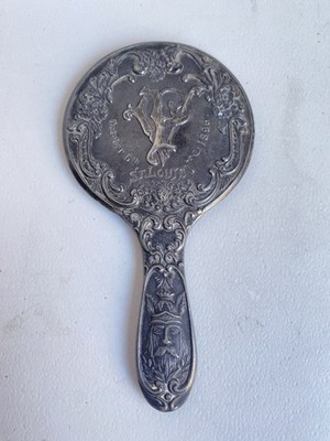 St Louis October 6,1896 Veiled Prophet Organization Gala Ball Pewter Hand Mirror