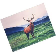 Image of Glass Worktop Saver Kitchen Chopping Cutting Utensil Board STAG 40 x 30 cm