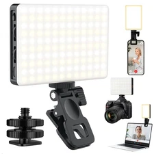 120 LED Selfie Light for iPhone, Portable Phone Light with Clip & Camera Trip...