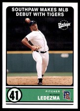 Wilfredo Ledezma 2003 Upper Deck Vintage #311 Tigers MLB READ FREE SHIPPING