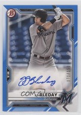 2021 Bowman Paper Prospect Blue Border 71/150 JJ Bleday #PAPR-JB Auto ni4