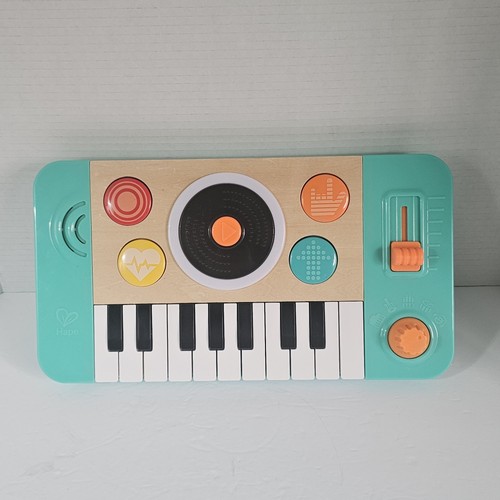 Hape DJ Mix & Spin Studio Portable Keyboard Piano Tested & Works / Hard To Find