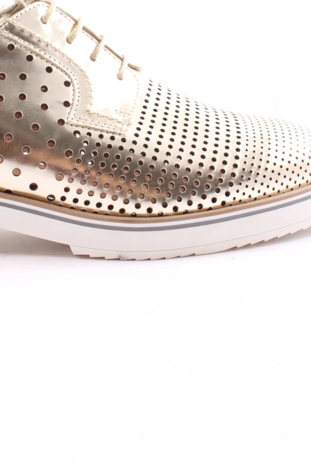 NILA&NILA Zapatos brogue Mujeres Flats Talla EU 40 color oro look casual - Imagen 2 de 4