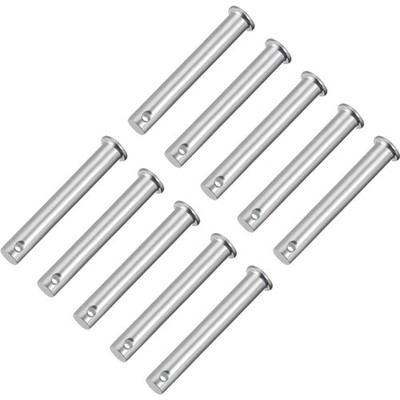 Steckbolzen Gabelbolzen Stahl verzinkt 10mm x 65mm Flachkopf 10 Stück