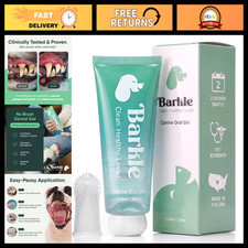 No-Brush Dog Teeth Cleaning Gel - Vet-Approved Mint Dental Care Kit for Fresh Br