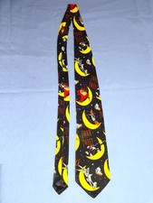 Looney Tunes Mania Halloween Tie 1996 Taz Bugs Bunny Sylvester Cat Tweety Bird
