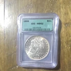 ICG MS62 1886 $1 Morgan Silver Dollar Uncirculated Business Strike Phila