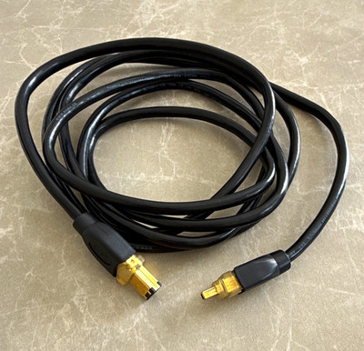 FireWire-Kabel IEEE 1394 4-polig auf 6-polig Stecker, Schwarz