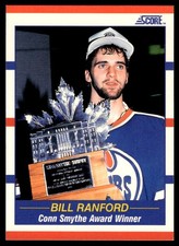 1990-91 Score American BILL RANFORD #358 Oilers Conn Smythe Award Winner