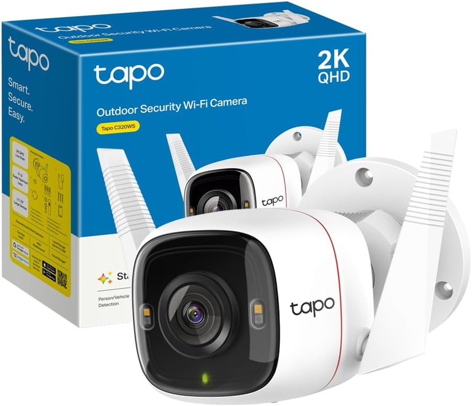 C320WS Telecamera Wi-Fi Esterno 2K 4MP, Telecamera Di Sorveglianza, Visione Nott