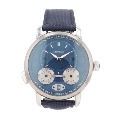 Montblanc Star Legacy Nicolas Rieussec 43mm Blue Dial Automatic Men's Wristwatch