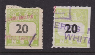 NSW 1923 20 Wine & Spirits Assoc NSW revenue Sans Serif Font roul & perf (2)