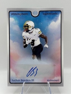 2025 Meridian Luther Burden Rookie 1/1 Auto Black  Atmosphere Bears SSP RC RARE