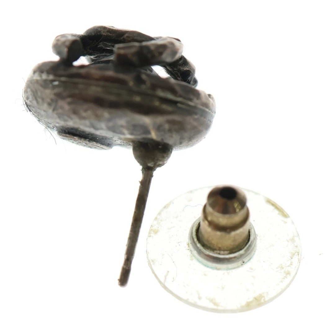 CHANEL Coco Round Metal Stud Earrings Silver Used d573650e85ec1e374c6d4f71aab307 thumbnail 5