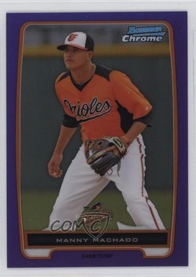 2012 Bowman Chrome Prospects Retail Purple Refractor /199 Manny Machado 7eo