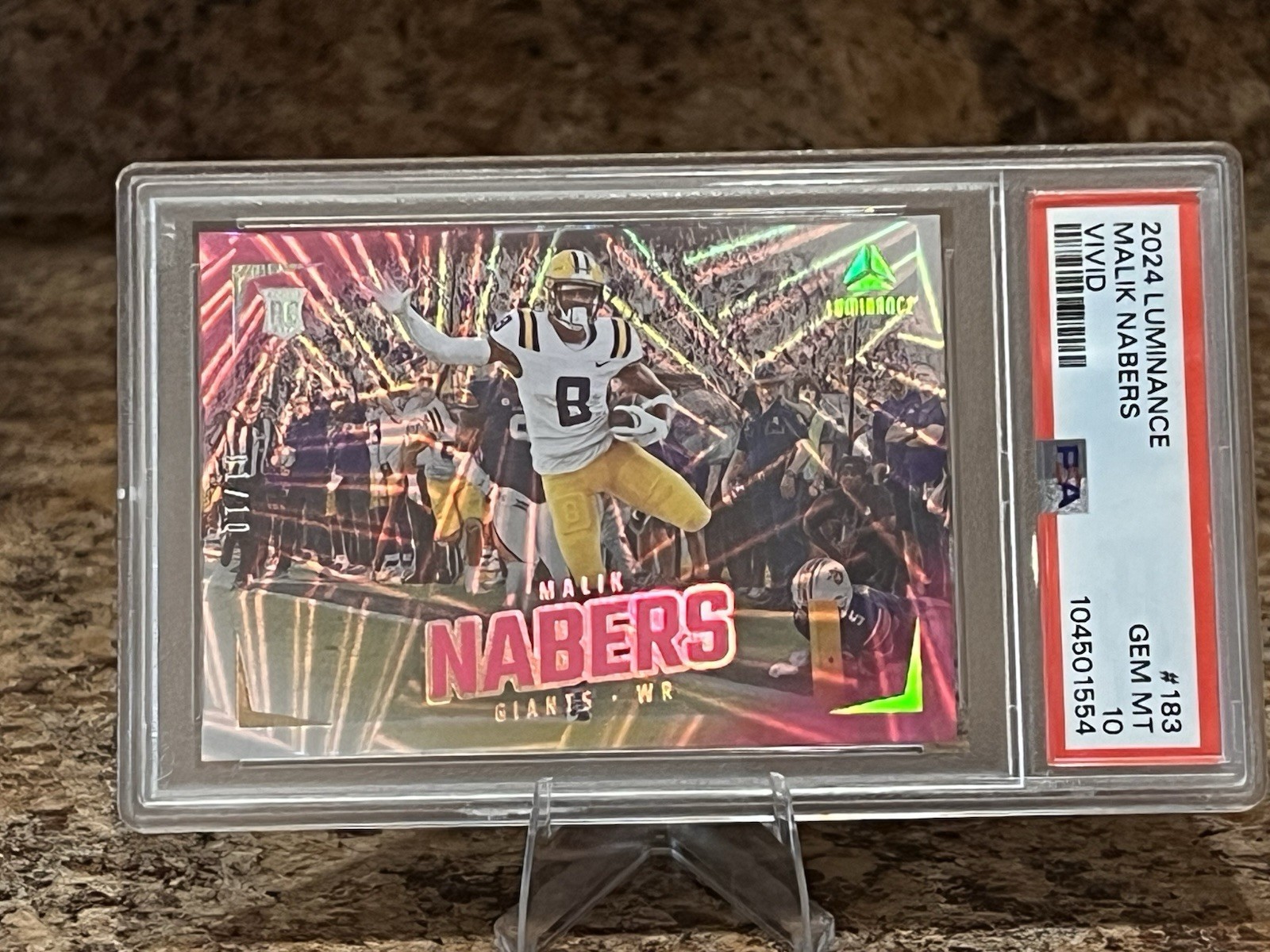Malik Nabers Panini Luminance #183 Vivid