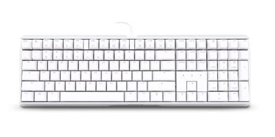 CHERRY WIRED MECHANICAL GAMING KEYBOARD. ALUMINUM HOUSING BUILT -  WHITE W/MX