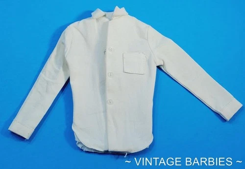 Vintage Ken Doll White Dress Shirt Excellent ~ 1960's