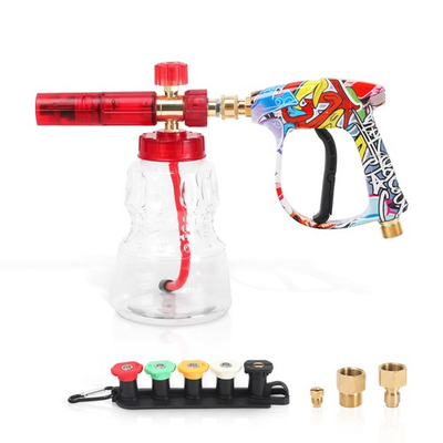 #ad Foam Cannon Kit with Graffiti Short Pressure Washer Gun 3 8quot; Quick Connect M2... $51.44