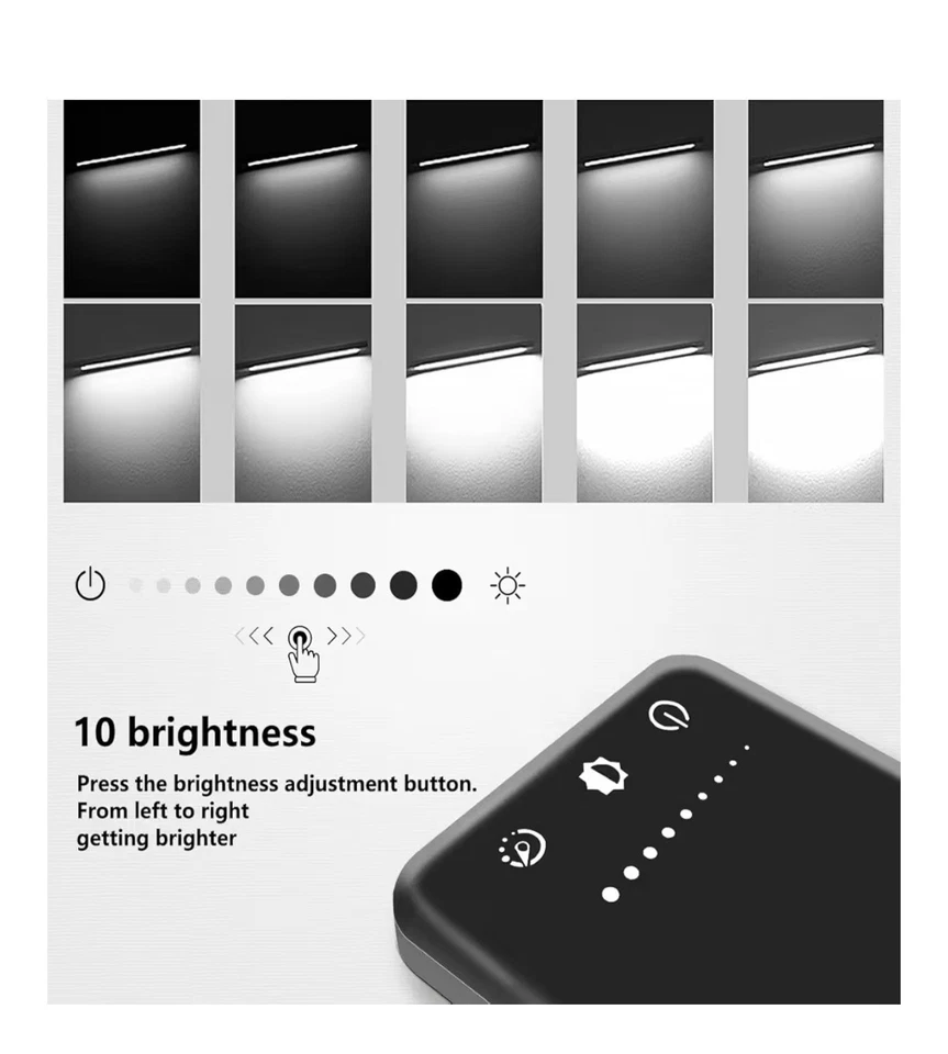 Lámpara de Escritorio LED Regulable Lámpara de Mesa Lámpara de Lectura con Puerto de Carga USB, 2 Unidades Foto 3 de 4