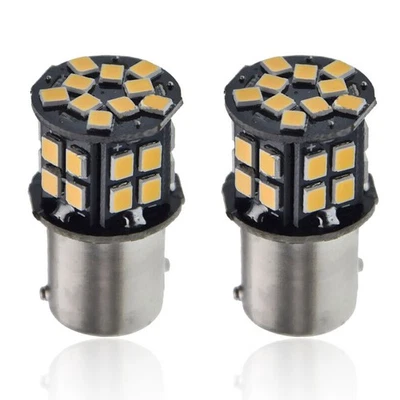 2X BAY15D 1157 21/5W LED Ampoule feu arrière/feu stop Blanc chaud 6V DC - Photo 1/4