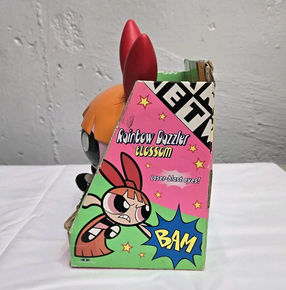 Powerpuff Girls Rainbow Dazzler Blossom Light Up Sound Trendmasters 2000 Glitter - Image 3 of 4