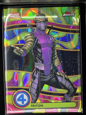 #ad #ad 2026 Topps Finest Fantastic Four Triton Blacklight Gold Lava 50 $19.99