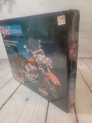 Harley Davidson Heritage Softail Classic Model Puzzle New- 3D Creations - Picture 5 of 7